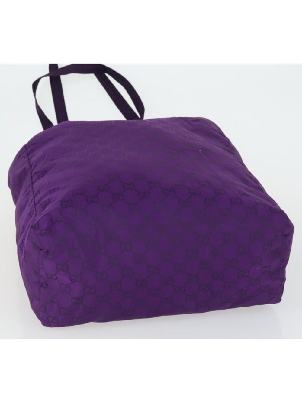 Authentic GUCCI GG Canvas Shoulder Bag Nylon Purple 281487 - Picture 16 of 16